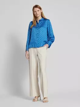 Блузка-рубашка с застежкой на пуговицы, модель «Элли» LOLLYS LAUNDRY, синий