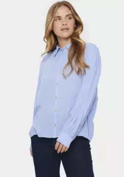 Блузка-рубашка Saint Tropez "AlbaSZ Shirt", цвет Hydrangea