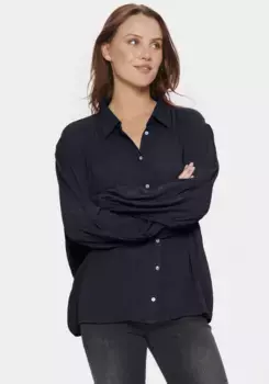 Блузка-рубашка Saint Tropez "AlbaSZ Shirt", цвет Night Sky