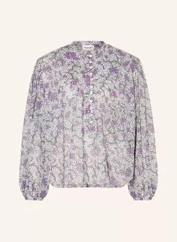 Блузка-рубашка салика MARANT TOILE, белый/светло-фиолетовый