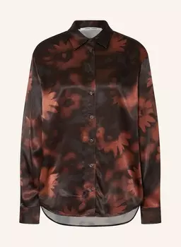 Блузка-Рубашка самадисони из атласа Samse Samse, коричневый