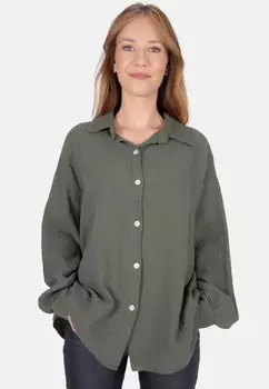 Блузка-рубашка SASHA OVERSIZED Seasons Of April, цвет dark khaki