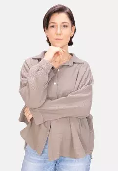 Блузка-рубашка SASHA OVERSIZED Seasons Of April, цвет taupe