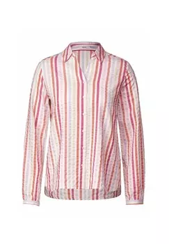 Блузка-рубашка Seersucker Cecil, розовая