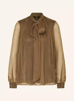 Блузка-Рубашка со съемным галстуком Claudie Pierlot, коричневый