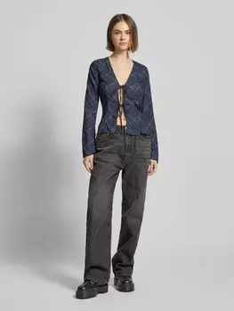 Блузка-рубашка со шнуровкой WEEKDAY