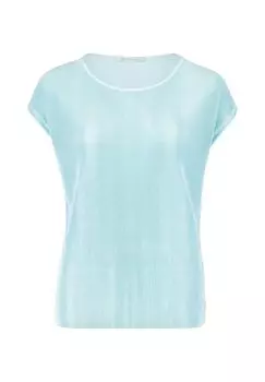 Блузка-рубашка со складками BETTY & CO, бирюзовый