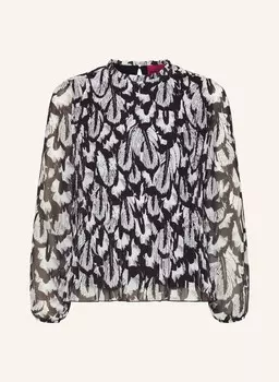 Блузка-Рубашка со складками Frogbox, черный