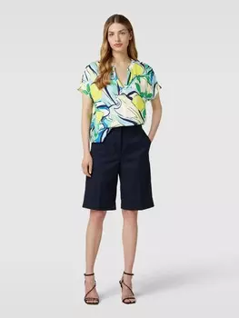 Блузка-рубашка со сплошным узором Milano Italy, светло-синий