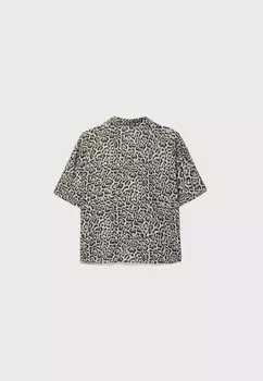 Блузка-рубашка Stradivarius, бежевый