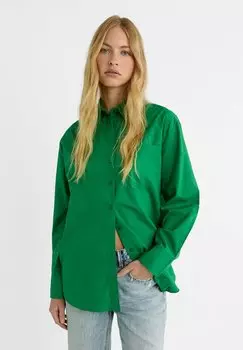 Блузка-рубашка Stradivarius, цвет green