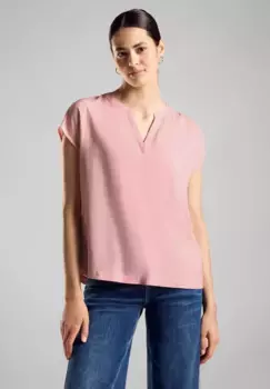 Блузка-рубашка STREET ONE из мягкой вискозы, цвет Fun Peach