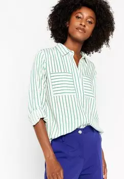 Блузка-рубашка STRIPED SHIRT LolaLiza, цвет green apple