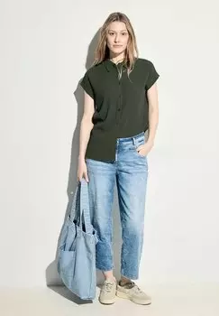 Блузка-рубашка Struktur Cecil, зеленая