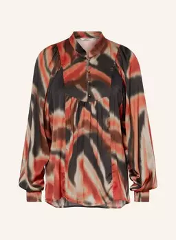 Блузка-рубашка summum woman, темно-зеленый/красный/оранжевый