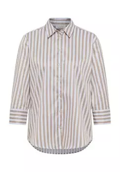 Блузка-рубашка СВОБОДНОГО ФИТА ETERNA, зеленый