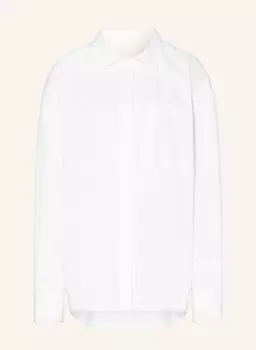 Блузка-Рубашка свободного кроя Black Palms, белый