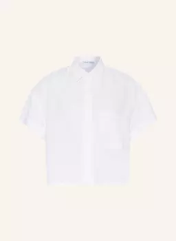 Блузка-Рубашка свободного покроя из льна Mrs & Hugs, белый