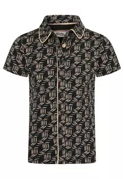 Блузка-рубашка THERE'S NOTHING LIKE THIS WITH GEOMETRIC PATTERN 4funkyflavours, цвет anthracite