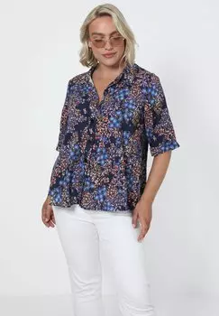 Блузка-рубашка TRAPZE EN IMPRIM Jean Marc Philippe, цвет violet bleu