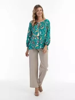 Блузка-Рубашка Usha, бирюзовый