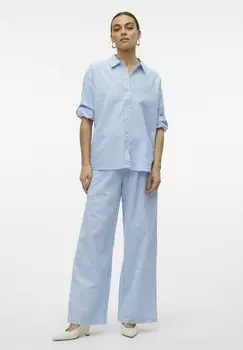 Блузка-рубашка Vero Moda, виста синий