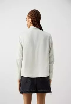 Блузка-рубашка Viella Frill VILA, перо серое