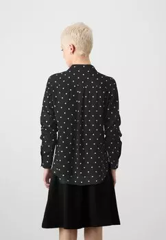 Блузка-рубашка Vmbumpy Vero Moda, черный/белый
