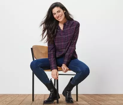 Блузка-рубашка в клетку Tchibo