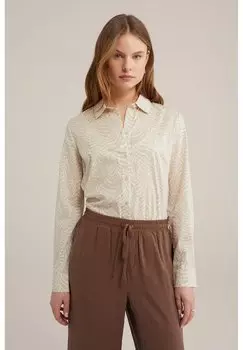 Блузка-рубашка WE Fashion, цвет beige