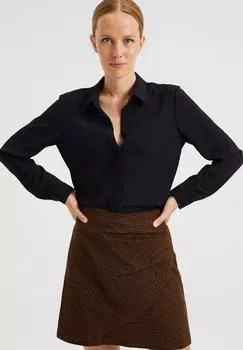 Блузка-рубашка WE Fashion, цвет black
