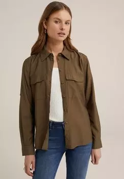 Блузка-рубашка WE Fashion, цвет green