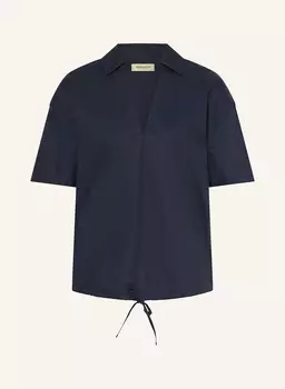 Блузка рубашка Woolrich, синий