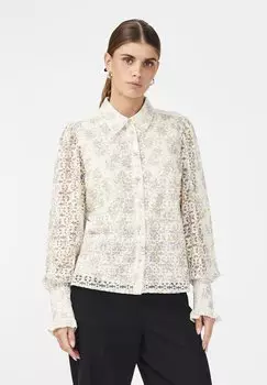 Блузка-рубашка Yasasta Shirt Show YAS, белый