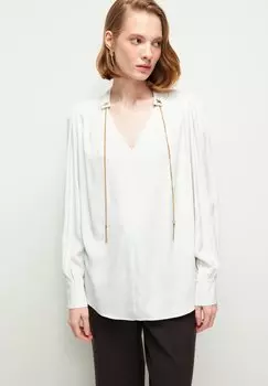 Блузка Rucfled Collor Gmped adL, цвет light beige