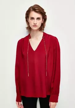 Блузка Rurffled Collor Gmped adL, красный