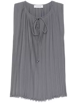 Блузка с эффектом плиссе от Lanvin, серый