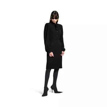 Блузка с бантом BALENCIAGA, черный