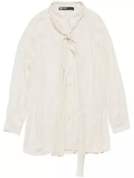 Блузка с бантом Bimba y Lola, нейтральный цвет