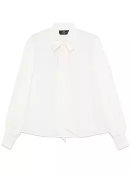 Блузка с бантом ETRO, белый