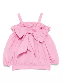 Блузка с бантом Miss Grant Kids, розовый