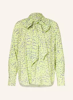 Блузка с бантом More, мультиколор