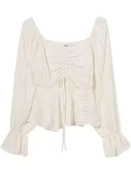 Блузка с баской b+ab, бежевый