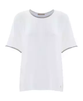 Блузка с блестящими деталями Kocca, белый