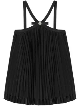 Блузка с бляшкой Медузы Versace, черный