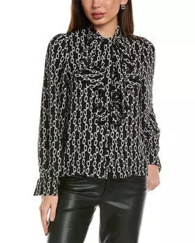 Блузка с цепочкой ANNA KAY, черный