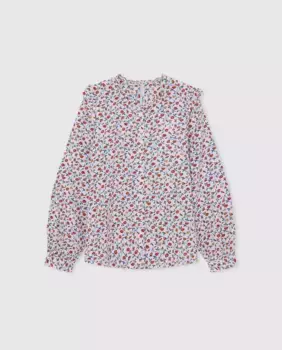 Блузка с цветочным принтом для девочки Pepe Jeans, цвет Crudo
