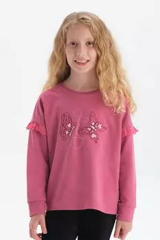 Блузка с деталями фигуры Dagi, розовый