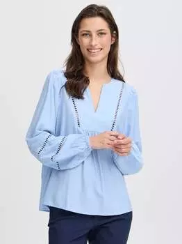 Блузка с длинным рукавом byilvilya B.Young, синий
