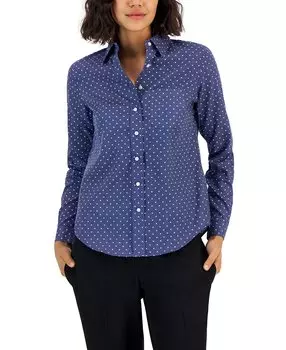 Блузка с длинным рукавом на пуговицах easy care Jones New York